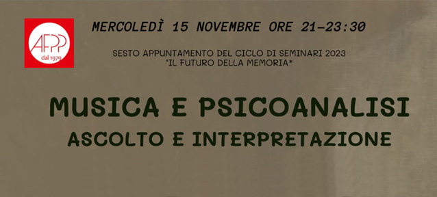 Musica e Psicoanalisi - Psicologo Psicoterapeuta Pisa